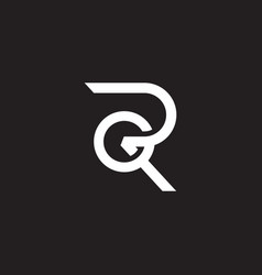 Letter Gr Linked Geometric Line Logo