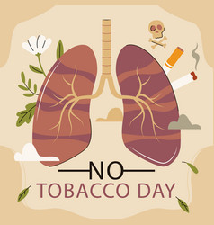 Flat No Tobacco Day Awareness