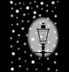 Winter Gaslight New Year Background