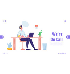 Customer Support Service Website Landing Page