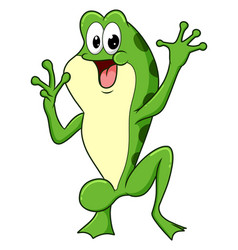 Frog Is Standing And Posing Happily