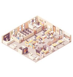 Isometric Office Interior Plan