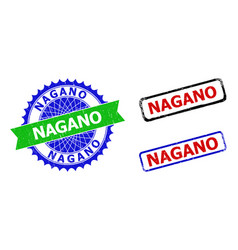 Nagano Rosette And Rectangle Bicolor Seals