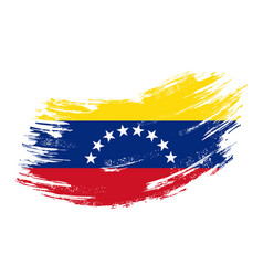 Venezuelan Flag Grunge Brush Background