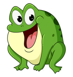 Big Frog Is Smiling And Has A Fat Body