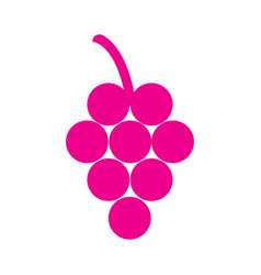 Pink Grapes Solid Icon