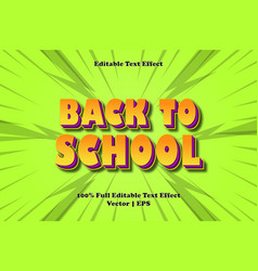 Back To School Editable Text Effect