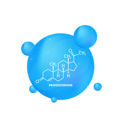 Progesterone Female Sex Hormone Molecule