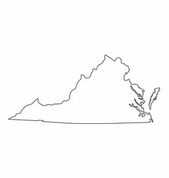 Virginia State Outline Map