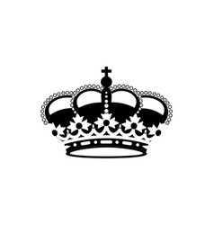 Crown Icon Symbol Silhouette Black Color