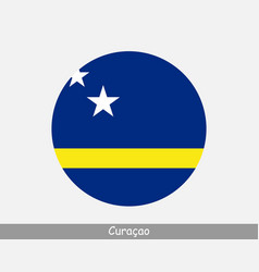 Curacao Round Circle Flag