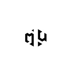 Mu Geometric Abstract Concept Logo Initial