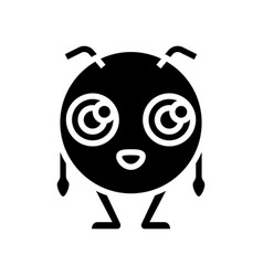 Baby Monster Alien Glyph Icon