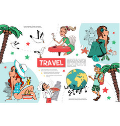 Flat Travel Infographic Template