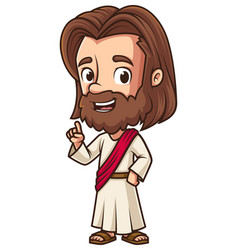 Jesus Saying Something Important Cartoon Clip Art