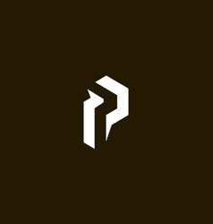 P Modern Logo Design