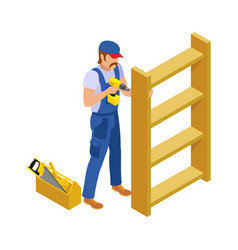 Craftsman Handyman Isometric Composition