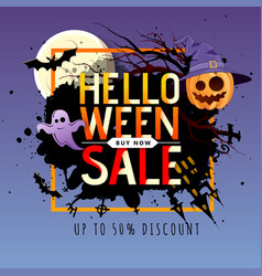 Halloween Big Sale Poster With Jack O Lantern