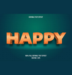 Happy Editable Text Effect Cartoon Style