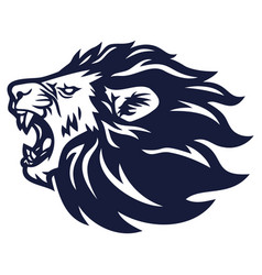 Lion Roar Logo Icon Sports Mascot Template