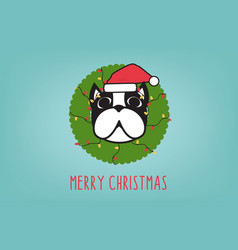 Merry Christmas And Happy New Year Boston Terrier