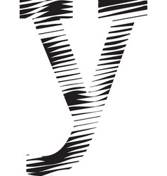 Letter Y Stripe Motion Line Logo