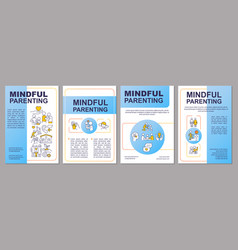 Mindful Parenting Blue Brochure Template