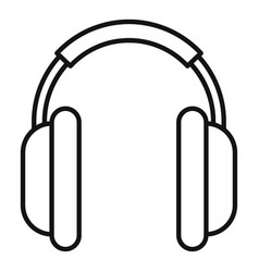 Soundproof Headphones Icon Outline Style