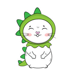 Cute Cartoon Cat In Carnival Costume