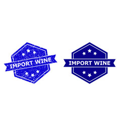 Hexagonal Import Wine Seal With Unclean Style