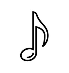 Music Notes Retro Line Icon