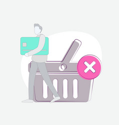 Shopping Cart Abandonment Ecommerce Concept