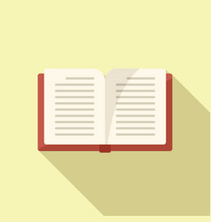 Reading Book Icon Flat Online Study