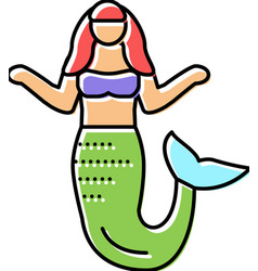 Mermaid Fairy Tale Color Icon