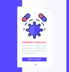 Antibiotic Resistance Mobile Banner Design