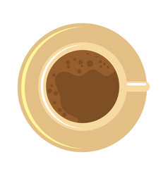 View Aerial Cup Coffee Delicious Isolated Icon