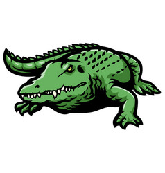 Cartoon Scary Crocodile Mascot Design