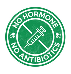 Hormone Free Badge Rubber Stamp Label Seal