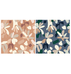 Cute Abstract Flower Seamless Pattern