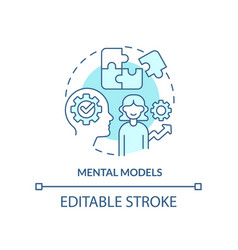 Mental Models Turquoise Concept Icon