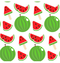 Flat fruits seamless pattern Royalty Free Vector Image