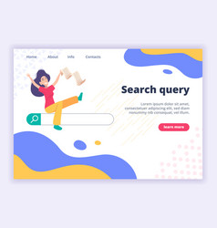 Seo Landing Page Website Template With Search Bar