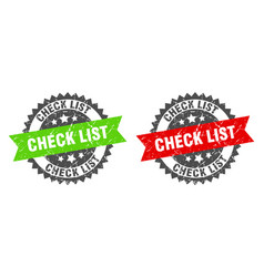 Check List Band Sign List Grunge Stamp Set