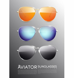 Modern Aviator Sunglasses Set