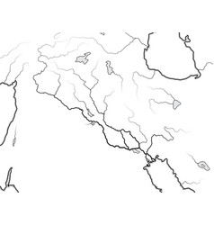 World Map Tigris Euphrates Valley Iraq Syria