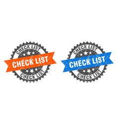 Check List Band Sign List Grunge Stamp Set