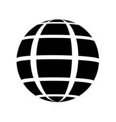 Globe Wireframe Icon Internet Globality