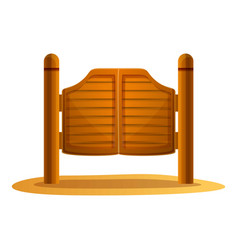 Saloon Doors Icon Cartoon Style