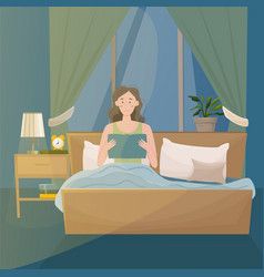 Woman Reads A Book In Bedroom Before Bed