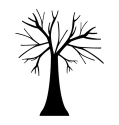 Icon dry tree Royalty Free Vector Image - VectorStock